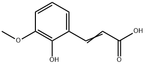 2-Propenoic acid, 3-(2-hydroxy-3-methoxyphenyl)- 结构式