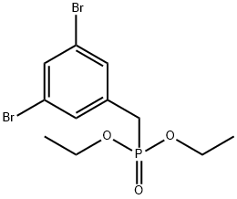 (3,5-二溴苄基)磷酸二乙酯, 363622-48-4, 结构式