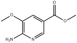 5-甲氧基-6-氨基吡啶-3-甲酸甲酯 结构式