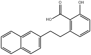 2-Hydroxy-6-(2-naphthalen-2-yl-ethyl)-benzoic acid 结构式