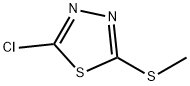 2-chloro-5-methylsulfanyl-1,3,4-thiadiazole 化学構造式