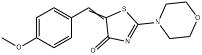 (5Z)-5-(4-methoxybenzylidene)-2-(morpholin-4-yl)-1,3-thiazol-4(5H)-one Struktur