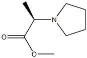 (R)-Methyl 2-(Pyrrolidin-1-Yl)Propanoate Structure