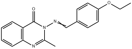 3-[(4-Ethoxy-benzylidene)-amino]-2-methyl-3H-quinazolin-4-one Structure