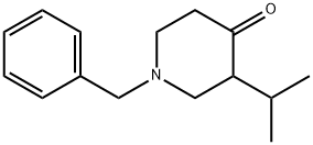 4-Piperidinone, 3-(1-methylethyl)-1-(phenylmethyl)- 化学構造式