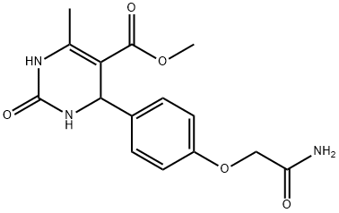 methyl 4-[4-(2-amino-2-oxoethoxy)phenyl]-6-methyl-2-oxo-1,2,3,4-tetrahydropyrimidine-5-carboxylate,374086-01-8,结构式