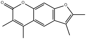 2,3,5,6-tetramethyl-7H-furo[3,2-g]chromen-7-one 结构式