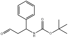 tert-butyl 3-oxo-1-phenylpropylcarbamate Structure