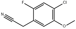 (4-Chloro-2-fluoro-5-methoxy-phenyl)-acetonitrile Structure