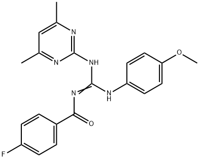 376618-31-4 N-{(Z)-[(4,6-dimethylpyrimidin-2-yl)amino][(4-methoxyphenyl)amino]methylidene}-4-fluorobenzamide