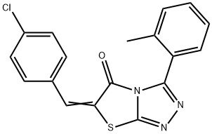 (6Z)-6-(4-chlorobenzylidene)-3-(2-methylphenyl)[1,3]thiazolo[2,3-c][1,2,4]triazol-5(6H)-one|