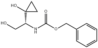 1-(1-(benzyloxycarbonylamino)-2-hydroxyethyl)-1-hydroxycyclopropane Structure