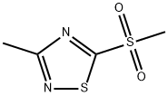 3-Methyl-5-(methylsulfonyl)-1,2,4-thiadiazole Struktur