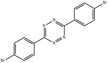 ビス(4-ブロモフェニル)-1,2,4,5-テトラジン 化学構造式