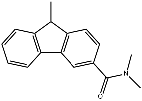 DL-N,N,9-TRIMETHYL-3-FLUORENECARBOXAMIDE 结构式