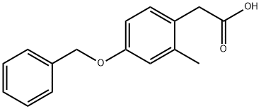 2-(4-(benzyloxy)-2-methylphenyl)acetic acid Structure