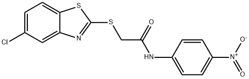 2-[(5-chloro-1,3-benzothiazol-2-yl)sulfanyl]-N-(4-nitrophenyl)acetamide|