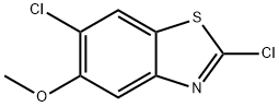 2,6-Dichloro-5-methoxy-benzothiazole 化学構造式