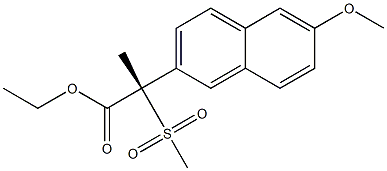 (S)-2-(甲磺酰)乙基 2-(6-甲氧基萘-2-基)丙酯,385800-16-8,结构式