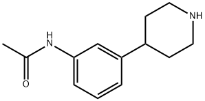 N-(3-(piperidin-4-yl)phenyl)acetamide hydrochloride Struktur