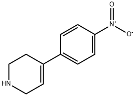 4-(4-nitrophenyl)-1,2,3,6-tetrahydropyridine Struktur
