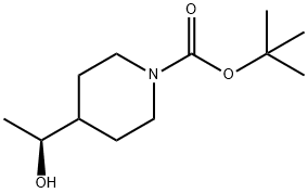 (S)-tert-butyl 4-(1-hydroxyethyl)piperidine-1-carboxylate Structure