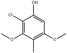 2-chloro-3,5-dimethoxy-4-methylphenol Struktur