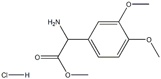 2-氨基-2-(3,4-二甲氧基苯基)乙酸甲酯盐酸盐,390815-42-6,结构式