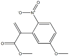 Methyl 2-(5-Methoxy-2-Nitrophenyl)Acrylate 化学構造式