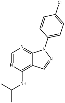 1-(4-chlorophenyl)-N-(propan-2-yl)-1H-pyrazolo[3,4-d]pyrimidin-4-amine Structure