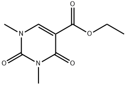 1,3-二甲基-2,4-二氧代-1,2,3,4-四氢嘧啶-5-甲酸乙酯 结构式
