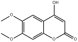 4-hydroxy-6,7-dimethoxy-2H-chromen-2-one 结构式