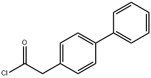 2-(biphenyl-4-yl)acetyl chloride Struktur