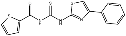 N-{[(4-phenyl-1,3-thiazol-2-yl)amino]carbonothioyl}-2-thiophenecarboxamide Structure