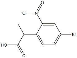 2-(4-bromo-2-nitrophenyl)propanoic acid Structure