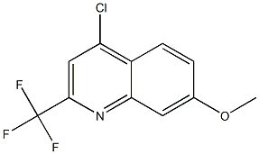 4-氯-7-甲氧基-2-(三氟甲基)喹啉,401567-80-4,结构式