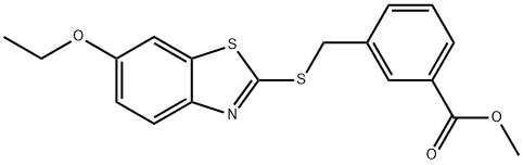 methyl 3-{[(6-ethoxy-1,3-benzothiazol-2-yl)sulfanyl]methyl}benzoate 结构式