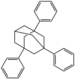 1,3,5-トリフェニルアダマンタン 化学構造式