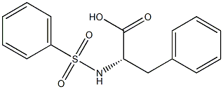 (S)-3-phenyl-2-(phenylsulfonamido)propanoic acid 化学構造式