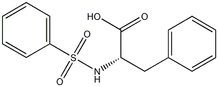 (S)-3-phenyl-2-(phenylsulfonamido)propanoic acid 结构式