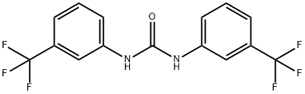 1,3-ビス[3-(トリフルオロメチル)フェニル]尿素 化学構造式