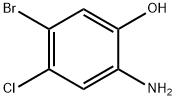 2-氨基-5-溴-4-氯苯酚,40372-61-0,结构式