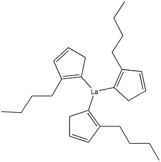 TRIS(N-BUTYLCYCLOPENTADIENYL)LANTHANUM (III), 98% (99.9%-LA) (REO),404009-16-1,结构式