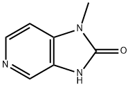 1-甲基-1H,2H,3H-咪唑并[4,5-C]吡啶-2-酮,40423-52-7,结构式