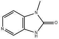 1-甲基-1H,2H,3H-咪唑并[4,5-C]吡啶-2-酮, 40423-52-7, 结构式