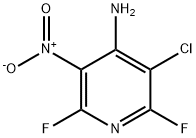 3-Chloro-2,6-difluoro-5-nitropyridin-4-amine 化学構造式