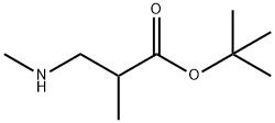 tert-butyl 2-methyl-3-(methylamino)propanoate Struktur