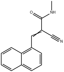 (2E)-2-cyano-N-methyl-3-(naphthalen-1-yl)prop-2-enamide Structure