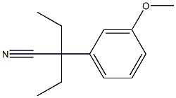 2-ETHYL-2-(3-METHOXYPHENYL)BUTANENITRILE(WXG00914) Struktur