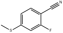 2-fluoro-4-(methylthio)benzonitrile 结构式